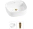 Комплект Wellsee 2 в 1 Lavinia Boho Bathroom Sink накладная раковина 42x42 см 20215478R 1