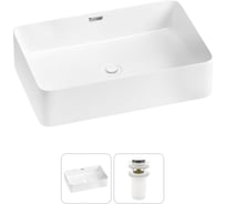 Комплект Wellsee 2 в 1 Lavinia Boho Bathroom Sink накладная раковина 60x39 см 20215242R