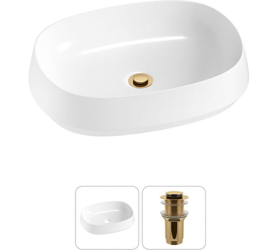Комплект Wellsee 2 в 1 Lavinia Boho Bathroom Sink накладная раковина 54x41 см 20215398R