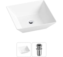 Комплект Wellsee 2 в 1 Lavinia Boho Bathroom Sink накладная раковина 42x42 см 20215159R