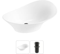 Комплект Wellsee 2 в 1 Lavinia Boho Bathroom Sink накладная раковина 56x33 см 20215349R