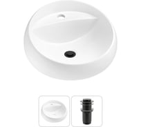 Комплект Wellsee 2 в 1 Lavinia Boho Bathroom Sink накладная раковина 43x43 см 20215112R