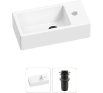 Комплект Wellsee 2 в 1 Lavinia Boho Bathroom Sink накладная/подвесная раковина 40x20 см 20215966R