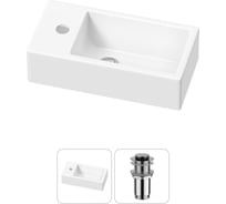 Комплект Wellsee 2 в 1 Lavinia Boho Bathroom Sink накладная/подвесная раковина 40x20 см 20215993R