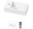 Комплект Wellsee 2 в 1 Lavinia Boho Bathroom Sink накладная/подвесная раковина 40x20 см 20215993R 1