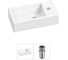 Комплект Wellsee 2 в 1 Lavinia Boho Bathroom Sink накладная/подвесная раковина 40x20 см 20215965R 1