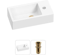 Комплект Wellsee 2 в 1 Lavinia Boho Bathroom Sink накладная/подвесная раковина 40x20 см 20215967R