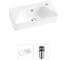 Комплект Wellsee 2 в 1 Lavinia Boho Bathroom Sink накладная/подвесная раковина 40x22 см 20216413R 1