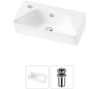 Комплект Wellsee 2 в 1 Lavinia Boho Bathroom Sink накладная/подвесная раковина 40x22 см 20216441R