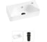 Комплект Wellsee 2 в 1 Lavinia Boho Bathroom Sink накладная/подвесная раковина 40x22 см 20216414R 1