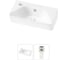 Комплект Wellsee 2 в 1 Lavinia Boho Bathroom Sink накладная/подвесная раковина 40x22 см 20216444R 1