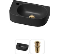 Комплект Wellsee 2 в 1 Lavinia Boho Bathroom Sink накладная/подвесная раковина 40x22 см 20216347R