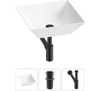 Комплект Wellsee 3 в 1 Lavinia Boho Bathroom Sink накладная раковина 42x42 см 20215164R