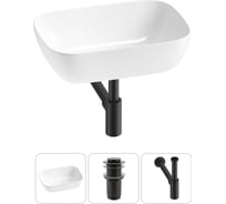 Комплект Wellsee 3 в 1 Lavinia Boho Bathroom Sink накладная раковина 46x33 см 20215196R