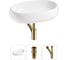 Комплект Wellsee 3 в 1 Lavinia Boho Bathroom Sink накладная раковина 56x33 см 20215085R 1
