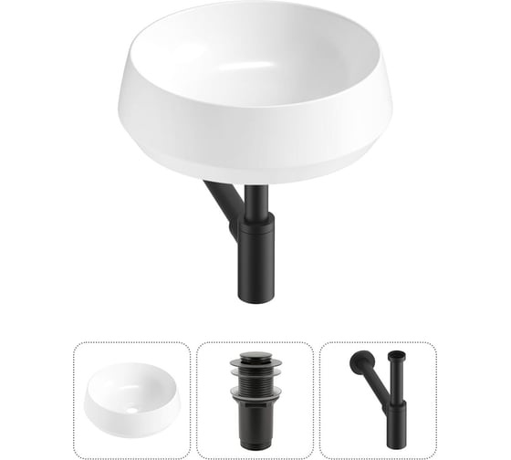 Комплект Wellsee 3 в 1 Lavinia Boho Bathroom Sink накладная раковина 38x38 см 20215385R 1