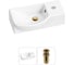 Комплект Wellsee 2 в 1 Lavinia Boho Bathroom Sink накладная/подвесная раковина 40x23 см 20216051R 1