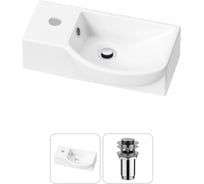 Комплект Wellsee 2 в 1 Lavinia Boho Bathroom Sink накладная/подвесная раковина 40x23 см 20216021R