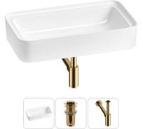 Комплект Wellsee 3 в 1 Lavinia Boho Bathroom Sink накладная раковина 75x40 см 20215338R