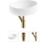 Комплект Wellsee 3 в 1 Lavinia Boho Bathroom Sink накладная раковина 50x36 см 20215069R 1