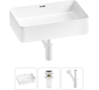 Комплект Wellsee 3 в 1 Lavinia Boho Bathroom Sink накладная раковина 60x39 см 20215246R