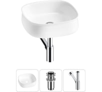 Комплект Wellsee 3 в 1 Lavinia Boho Bathroom Sink накладная раковина 42x42 см 20215448R