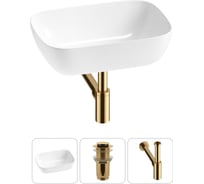 Комплект Wellsee 3 в 1 Lavinia Boho Bathroom Sink накладная раковина 46x33 см 20215197R