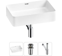 Комплект Wellsee 3 в 1 Lavinia Boho Bathroom Sink накладная раковина 48x31 см 20215211R