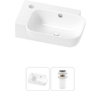 Комплект Wellsee 2 в 1 Lavinia Boho Bathroom Sink накладная/подвесная раковина 40x24 см 20216388R