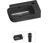 Комплект Wellsee 2 в 1 Lavinia Boho Bathroom Sink накладная/подвесная раковина 40x24 см 20216374R