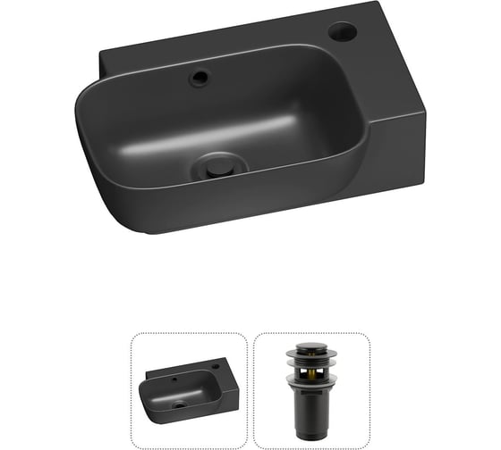 Комплект Wellsee 2 в 1 Lavinia Boho Bathroom Sink накладная/подвесная раковина 40x24 см 20216374R 1