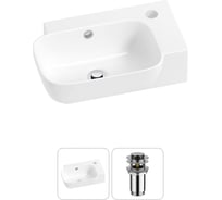 Комплект Wellsee 2 в 1 Lavinia Boho Bathroom Sink накладная/подвесная раковина 40x24 см 20216357R
