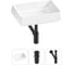 Комплект Wellsee 3 в 1 Lavinia Boho Bathroom Sink накладная раковина 50x38 см 20215433R 1