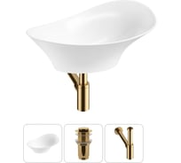 Комплект Wellsee 3 в 1 Lavinia Boho Bathroom Sink накладная раковина 56x33 см 20215354R
