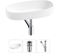 Комплект Wellsee 3 в 1 Lavinia Boho Bathroom Sink накладная раковина 68x36 см 20215841R
