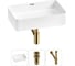 Комплект Wellsee 3 в 1 Lavinia Boho Bathroom Sink накладная раковина 60x39 см 20215245R 1