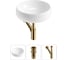 Комплект Wellsee 3 в 1 Lavinia Boho Bathroom Sink накладная раковина 40x40 см 20215053R 1