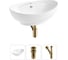 Комплект Wellsee 3 в 1 Lavinia Boho Bathroom Sink накладная раковина 59x39 см 20215149R 1