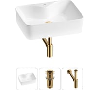 Комплект Wellsee 3 в 1 Lavinia Boho Bathroom Sink накладная раковина 48x37 см 20215261R