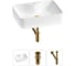 Комплект Wellsee 3 в 1 Lavinia Boho Bathroom Sink накладная раковина 48x37 см 20215261R 1