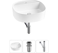 Комплект Wellsee 3 в 1 Lavinia Boho Bathroom Sink накладная раковина 44x44 см 20215179R