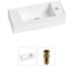 Комплект Wellsee 2 в 1 Lavinia Boho Bathroom Sink накладная/подвесная раковина 43x18 см 20216247R 1