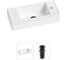 Комплект Wellsee 2 в 1 Lavinia Boho Bathroom Sink накладная/подвесная раковина 43x18 см 20216246R 1