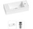 Комплект Wellsee 2 в 1 Lavinia Boho Bathroom Sink накладная/подвесная раковина 43x18 см 20216245R 1
