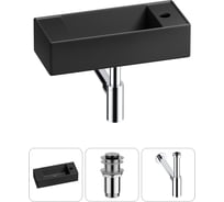 Комплект Wellsee 3 в 1 Lavinia Boho Bathroom Sink накладная/подвесная раковина 43x18 см 20216264R