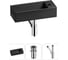 Комплект Wellsee 3 в 1 Lavinia Boho Bathroom Sink накладная/подвесная раковина 43x18 см 20216264R 1