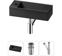 Комплект Wellsee 3 в 1 Lavinia Boho Bathroom Sink накладная/подвесная раковина 43x18 см 20216292R