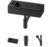 Комплект Wellsee 3 в 1 Lavinia Boho Bathroom Sink накладная/подвесная раковина 43x18 см 20216293R