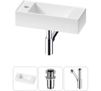 Комплект Wellsee 3 в 1 Lavinia Boho Bathroom Sink накладная/подвесная раковина 43x18 см 20216277R