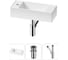 Комплект Wellsee 3 в 1 Lavinia Boho Bathroom Sink накладная/подвесная раковина 43x18 см 20216277R 1